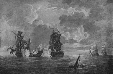 Eroberung der Foudroyant, um 1760