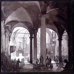 Innenansicht der Klosterkirche, San Felice, Florenz, 20. Jahrhundert