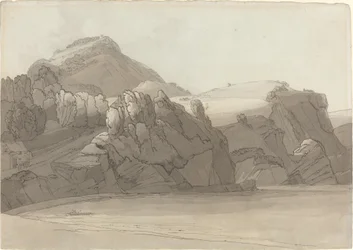 Eine felsige Küste bei Coombmartin, Devon (Combe Martin Bay)