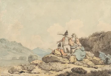 Soldaten und Landfrauen