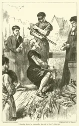 Niederkniend empfahl er seine Seele Gott