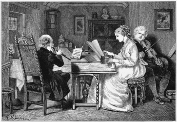Musik machen, London, 1874
