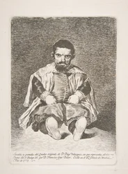 Ein Zwerg bekannt als El Primo nach Diego Velázquez, 1778