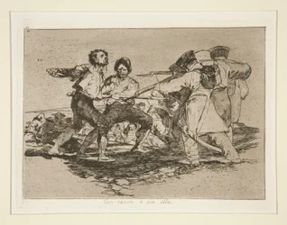 Con razón o sin ella (Mit Recht oder Unrecht), pl. 2 aus der Serie Los desastres de la guerra (Die Schrecken des Krieges)