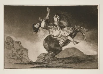 El caballo raptor (Der Pferdeentführer), pl. 10 aus der Serie Los proverbios