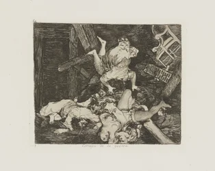 Estragos de la guerra. (Verwüstungen des Krieges), pl. 30 aus der Serie Los desastres de la guerra (Die Schrecken des Krieges)