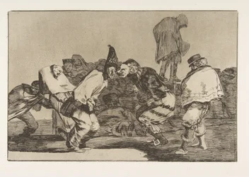 Tafel 14 aus den Disparates: Karnevalsnarrheit, ca. 1816-23 veröffentlicht 1864