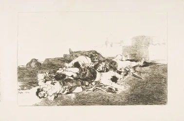 Tafel 22 aus Die Schrecken des Krieges: Noch schlimmer. Tanto y ..., 1810
