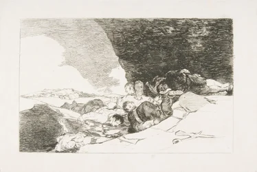 Tafel 23 aus Die Schrecken des Krieges Los Desastres de la Guerra: Das Gleiche anderswo..., 1810