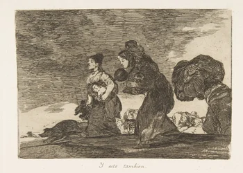 Tafel 45 aus Die Schrecken des Krieges: Und t..., 1810 veröffentlicht 1863