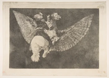 Tafel 5 aus den Disparates: Fliegende Torheit