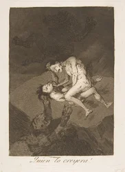 Tafel 62 aus Los Caprichos: Wer hätte das gedacht Quien lo creyera!, 1799