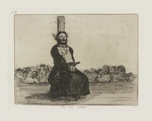 Wegen eines Messers, Tafel 34 aus der Serie Los desastres de la guerra (Die Schrecken des Krieges)