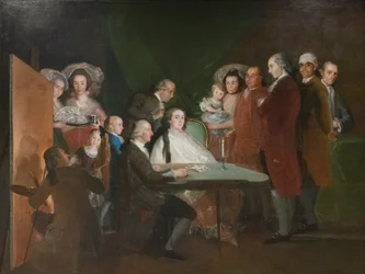 Die Familie des Säuglings Don Luis von Bourbon