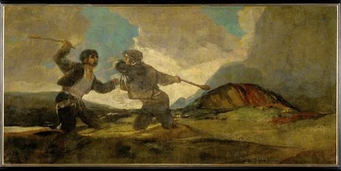 Duell mit Knüppeln