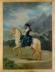 Reiterporträt von Maria Teresa de Vallabriga