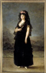 Ganzkörperporträt der Königin von Spanien Maria Luisa