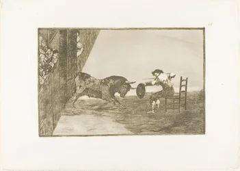Der Mut von Martincho in der Arena von Saragossa, Platte 18 aus Die Kunst des Stierkampfs