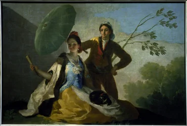 Der Sonnenschirm - Gemälde von Francisco Goya y Lucientes