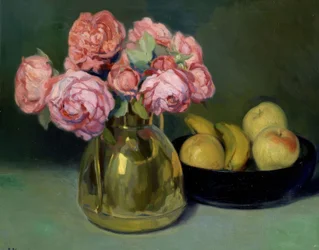 Stillleben mit Blumen und Früchten