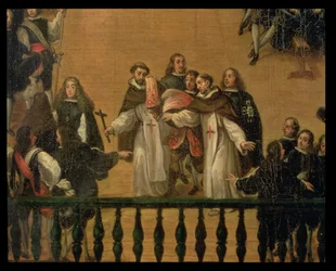 Auto de fe auf der Plaza Mayor in Madrid (Detail)