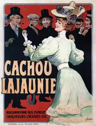 Cachou Lajaunie. Empfohlen für Raucher, Chauffeure, Radfahrer usw., ca. 1890