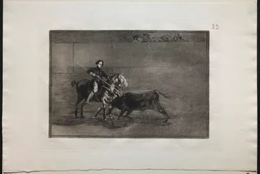 Stierkämpfe: Männlicher Mut der berühmten Pajuelera im Ring von Saragossa, 1876