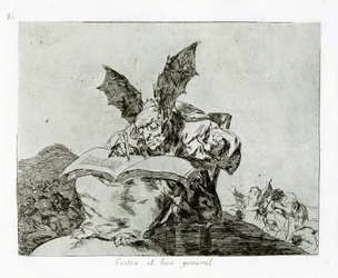 Gegen das Gemeinwohl. Platte 71 aus Die Schrecken des Krieges Los Desastros de la Guerra, 1810-1820