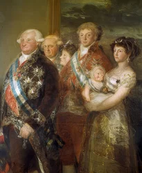Die Familie Karls IV. von Spanien. 1800/01. Detail