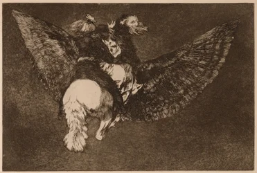 Fliegende Torheit (Disparate volante), aus der Serie Los Disparates