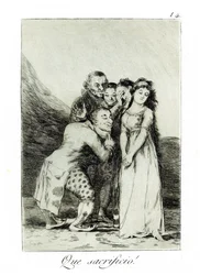 Que sacrificio! Was für ein Opfer! Capricho Nr. 14, 1797-1798