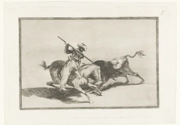 Stierjagd zu Pferd