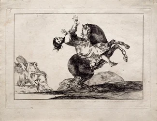 Der Pferdeentführer aus der Serie Los Disparates Follies, 1815-1819