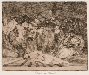 Die Wahrheit ist gestorben (Muriò la Verdad) aus der Serie Los desastres de la guerra