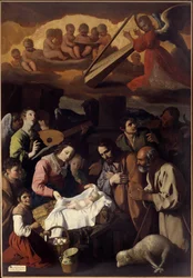 Anbetung der Hirten Gemälde von Francisco de Zurbaran (1598-1664) 17. Jahrhundert Grenoble, Museum der Schönen Künste