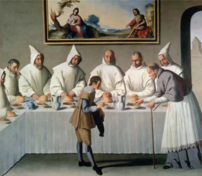 Der heilige Hugo von Cluny (1024-1109) im Refektorium der Kartäuser, 1633