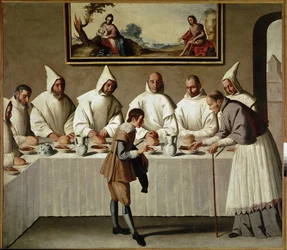 Das Wunder des hl. Hugo im Refektorium der Kartäuser