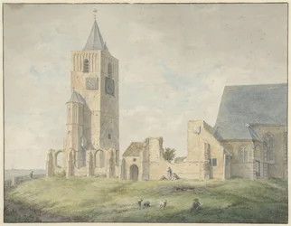 Ruine der Kirche in Warmond