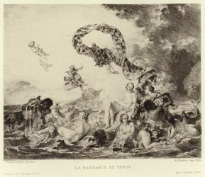Die Geburt der Venus (Gravur)