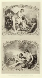 Venus betritt das Bad, Die Erziehung der Liebe (Gravur)