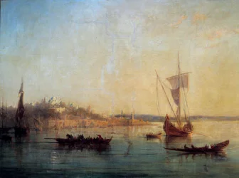 Ansicht von Konstantinopel vom Eingang des Bosporus
