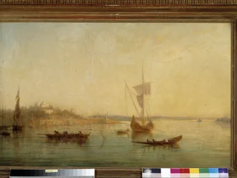 Ansicht des Eingangs des Bosporus in Konstantinopel