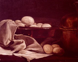 Stillleben mit Brie-Käse, Detail