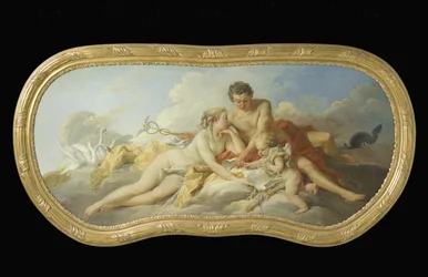Venus und Merkur unterweisen Amor