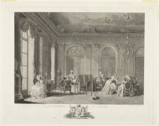 Die Versammlung im Salon