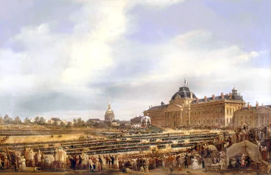 Louis Philippe übergibt Fahnen an die Nationalgarde in Paris am 29. August