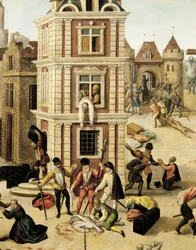 Schweiz, Lausanne, Bartholomäusnacht, Nahaufnahme