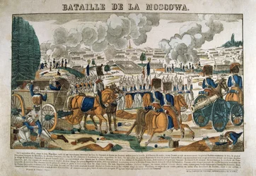 Schlacht von Borodino, Russland, 7. September 1812, um 1835