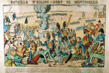 Schlacht von Essling - Tod von Montebello, 21. Mai 1809, ca. 1835