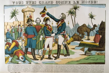 Napoleon und General Kleber auf dem Ägyptenfeldzug, 1798, ca. 1835